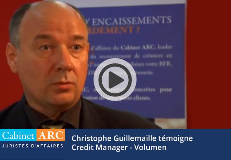 Christophe Guillemaille describes how ARC managed Volumen's debt collection.