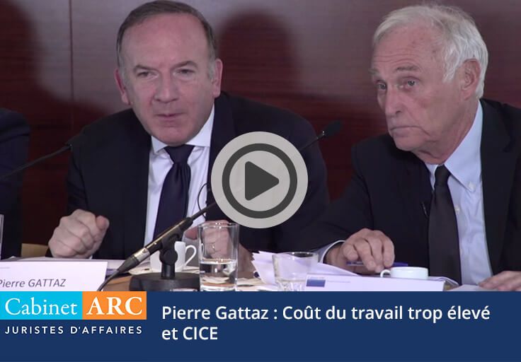 Pierre Gattaz sobre el coste laboral excesivamente elevado y el CICE en 2015